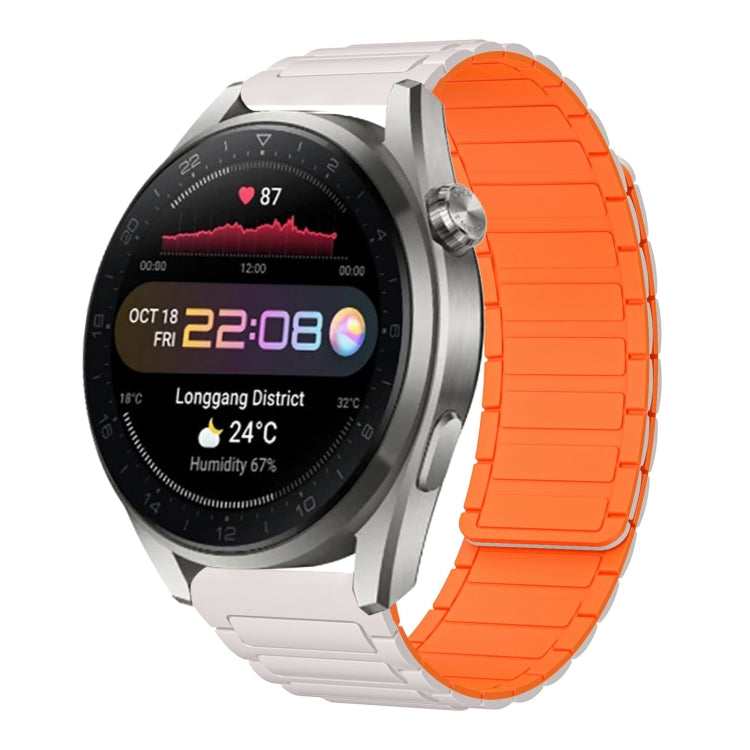 22mm I-shaped Magnetic Silicone Watch Band, For Huawei Watch GT4 46mm, For Huawei Watch 4 Pro, For Huawei Watch 4, For Huawei Watch Ultimate, For Huawei Watch Buds, For Huawei Watch GT 3 SE, For Huawei Watch 3 Pro New, For Huawei Watch GT 3 Pro 46mm