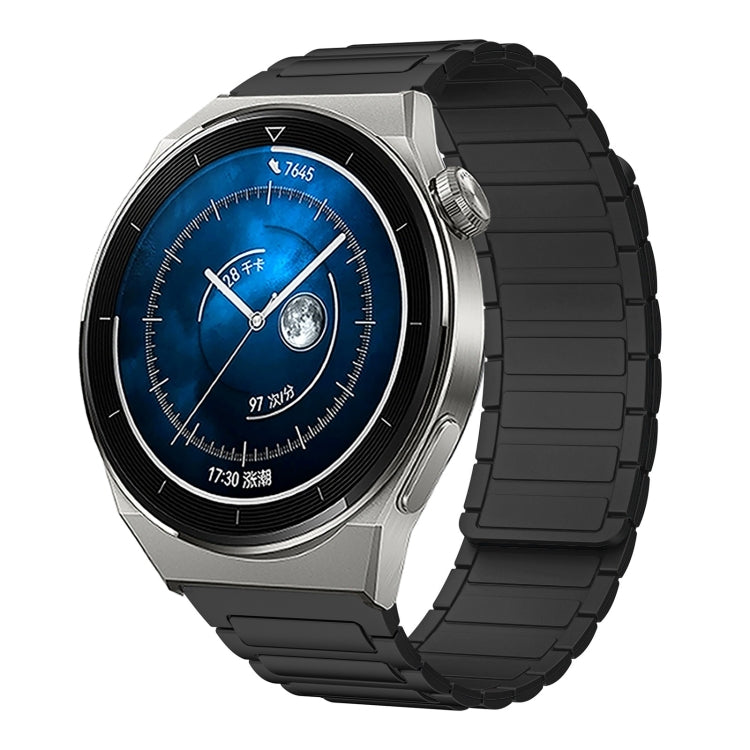 22mm I-shaped Magnetic Silicone Watch Band, For Huawei Watch GT4 46mm, For Huawei Watch 4 Pro, For Huawei Watch 4, For Huawei Watch Ultimate, For Huawei Watch Buds, For Huawei Watch GT 3 SE, For Huawei Watch 3 Pro New, For Huawei Watch GT 3 Pro 46mm