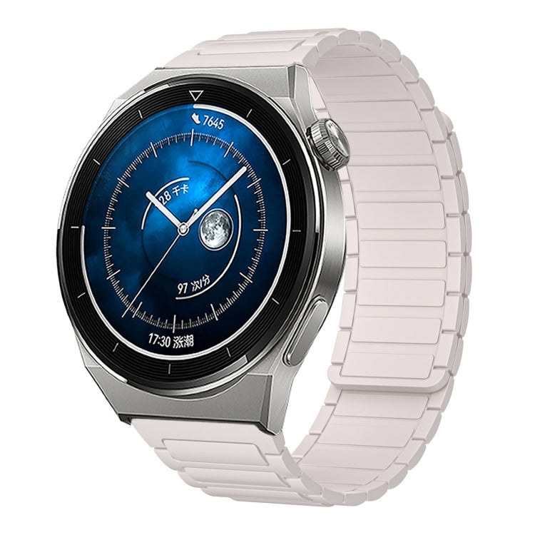 22mm I-shaped Magnetic Silicone Watch Band, For Huawei Watch GT4 46mm, For Huawei Watch 4 Pro, For Huawei Watch 4, For Huawei Watch Ultimate, For Huawei Watch Buds, For Huawei Watch GT 3 SE, For Huawei Watch 3 Pro New, For Huawei Watch GT 3 Pro 46mm