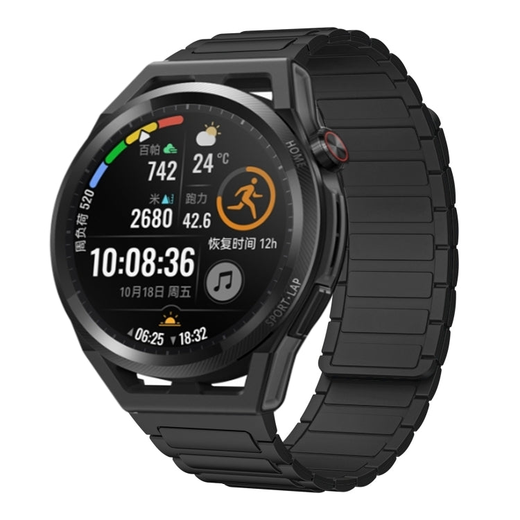 22mm I-shaped Magnetic Silicone Watch Band, For Huawei Watch GT 3 46mm, For Huawei Watch GT Runner, For Huawei Watch 3 Pro, For Huawei Watch 3, For Huawei Watch GT2 Pro, For Huawei Watch GT 2e, For Huawei Watch GT2 46mm, For Huawei Watch GT