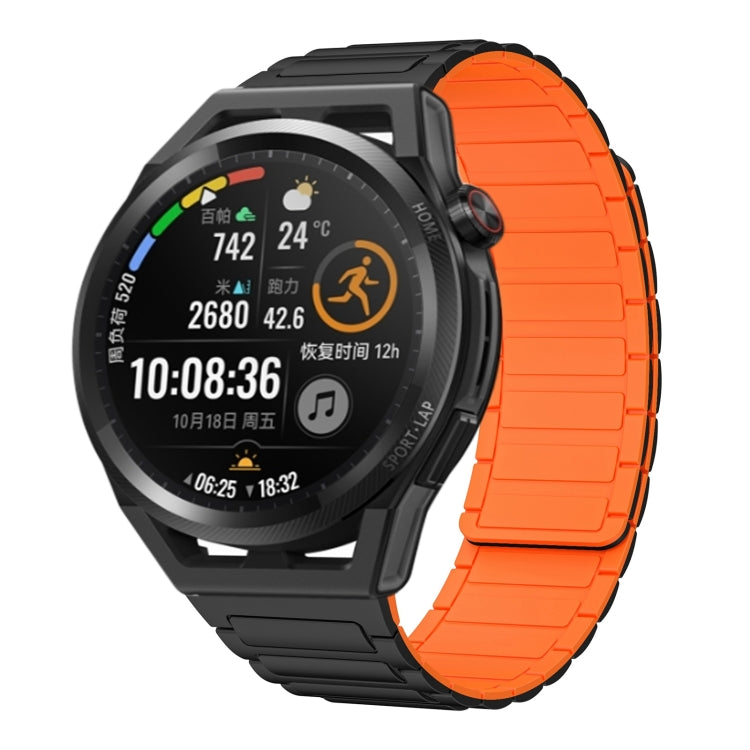 22mm I-shaped Magnetic Silicone Watch Band, For Huawei Watch GT 3 46mm, For Huawei Watch GT Runner, For Huawei Watch 3 Pro, For Huawei Watch 3, For Huawei Watch GT2 Pro, For Huawei Watch GT 2e, For Huawei Watch GT2 46mm, For Huawei Watch GT