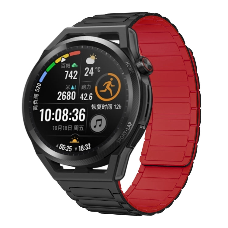 22mm I-shaped Magnetic Silicone Watch Band, For Huawei Watch GT 3 46mm, For Huawei Watch GT Runner, For Huawei Watch 3 Pro, For Huawei Watch 3, For Huawei Watch GT2 Pro, For Huawei Watch GT 2e, For Huawei Watch GT2 46mm, For Huawei Watch GT