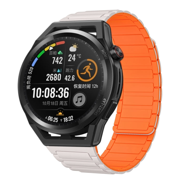22mm I-shaped Magnetic Silicone Watch Band, For Huawei Watch GT 3 46mm, For Huawei Watch GT Runner, For Huawei Watch 3 Pro, For Huawei Watch 3, For Huawei Watch GT2 Pro, For Huawei Watch GT 2e, For Huawei Watch GT2 46mm, For Huawei Watch GT