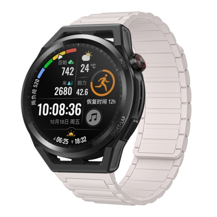 22mm I-shaped Magnetic Silicone Watch Band, For Huawei Watch GT 3 46mm, For Huawei Watch GT Runner, For Huawei Watch 3 Pro, For Huawei Watch 3, For Huawei Watch GT2 Pro, For Huawei Watch GT 2e, For Huawei Watch GT2 46mm, For Huawei Watch GT