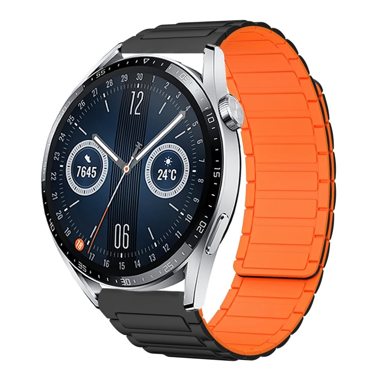 22mm I-shaped Magnetic Silicone Watch Band, For Huawei Watch GT 3 46mm, For Huawei Watch GT Runner, For Huawei Watch 3 Pro, For Huawei Watch 3, For Huawei Watch GT2 Pro, For Huawei Watch GT 2e, For Huawei Watch GT2 46mm, For Huawei Watch GT