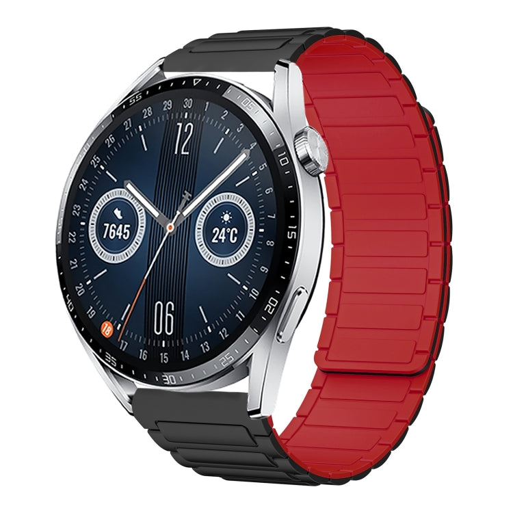 22mm I-shaped Magnetic Silicone Watch Band, For Huawei Watch GT 3 46mm, For Huawei Watch GT Runner, For Huawei Watch 3 Pro, For Huawei Watch 3, For Huawei Watch GT2 Pro, For Huawei Watch GT 2e, For Huawei Watch GT2 46mm, For Huawei Watch GT