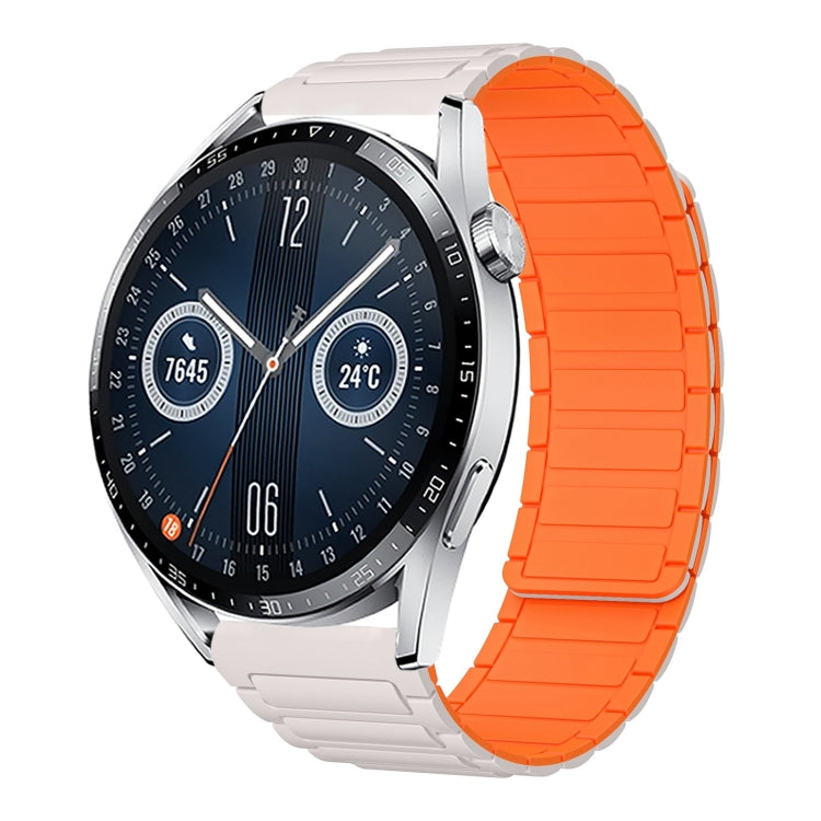 22mm I-shaped Magnetic Silicone Watch Band, For Huawei Watch GT 3 46mm, For Huawei Watch GT Runner, For Huawei Watch 3 Pro, For Huawei Watch 3, For Huawei Watch GT2 Pro, For Huawei Watch GT 2e, For Huawei Watch GT2 46mm, For Huawei Watch GT