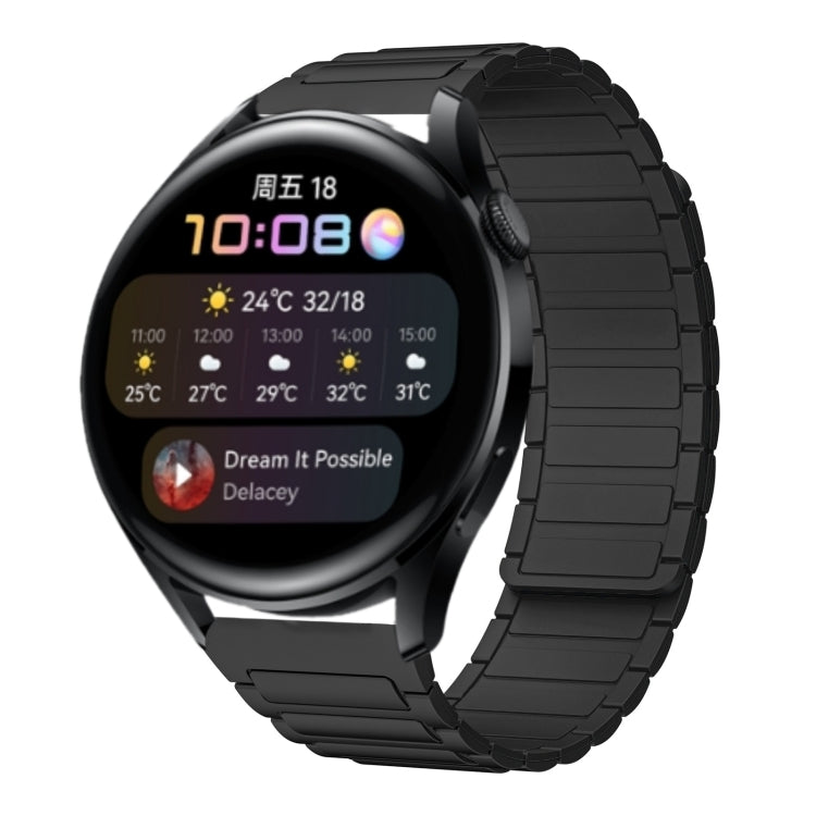 22mm I-shaped Magnetic Silicone Watch Band, For Huawei Watch GT 3 46mm, For Huawei Watch GT Runner, For Huawei Watch 3 Pro, For Huawei Watch 3, For Huawei Watch GT2 Pro, For Huawei Watch GT 2e, For Huawei Watch GT2 46mm, For Huawei Watch GT