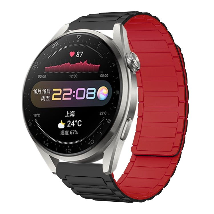 22mm I-shaped Magnetic Silicone Watch Band, For Huawei Watch GT 3 46mm, For Huawei Watch GT Runner, For Huawei Watch 3 Pro, For Huawei Watch 3, For Huawei Watch GT2 Pro, For Huawei Watch GT 2e, For Huawei Watch GT2 46mm, For Huawei Watch GT