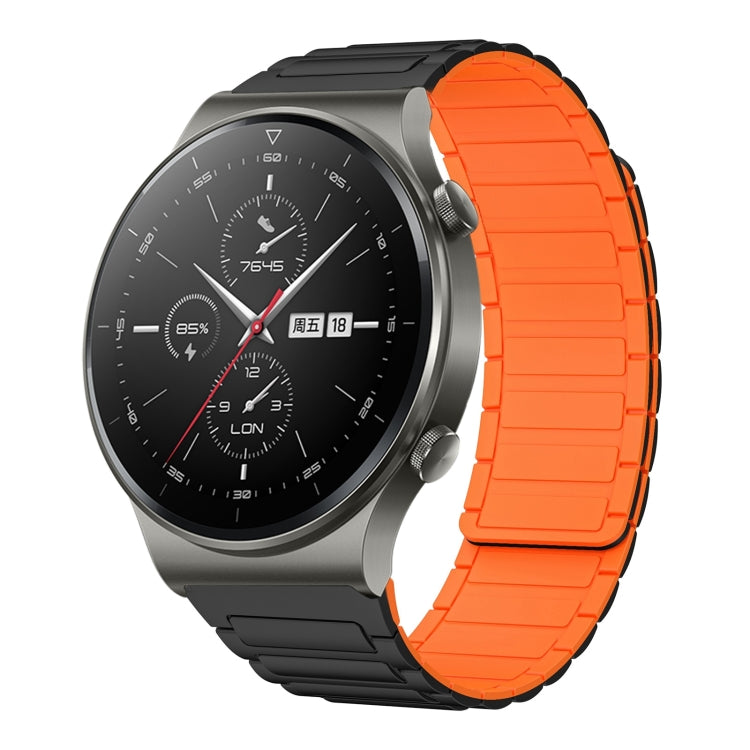 22mm I-shaped Magnetic Silicone Watch Band, For Huawei Watch GT 3 46mm, For Huawei Watch GT Runner, For Huawei Watch 3 Pro, For Huawei Watch 3, For Huawei Watch GT2 Pro, For Huawei Watch GT 2e, For Huawei Watch GT2 46mm, For Huawei Watch GT