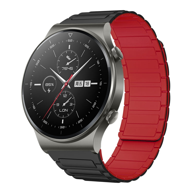 22mm I-shaped Magnetic Silicone Watch Band, For Huawei Watch GT 3 46mm, For Huawei Watch GT Runner, For Huawei Watch 3 Pro, For Huawei Watch 3, For Huawei Watch GT2 Pro, For Huawei Watch GT 2e, For Huawei Watch GT2 46mm, For Huawei Watch GT