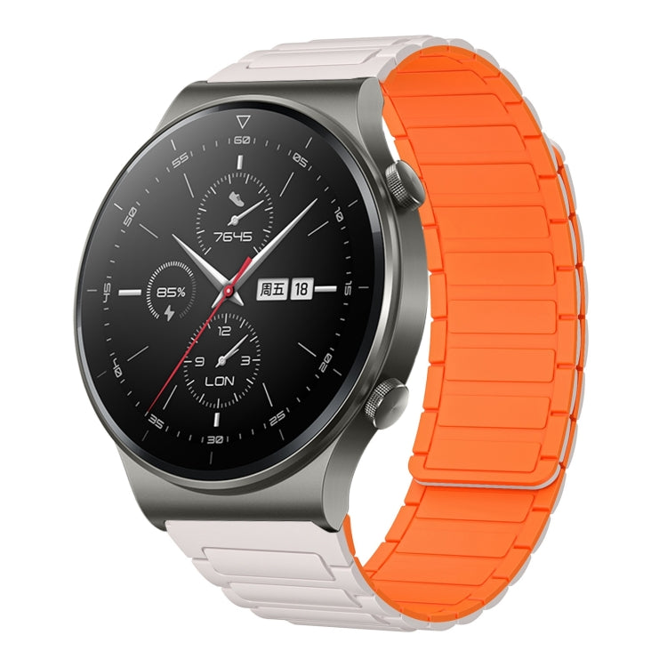 22mm I-shaped Magnetic Silicone Watch Band, For Huawei Watch GT 3 46mm, For Huawei Watch GT Runner, For Huawei Watch 3 Pro, For Huawei Watch 3, For Huawei Watch GT2 Pro, For Huawei Watch GT 2e, For Huawei Watch GT2 46mm, For Huawei Watch GT