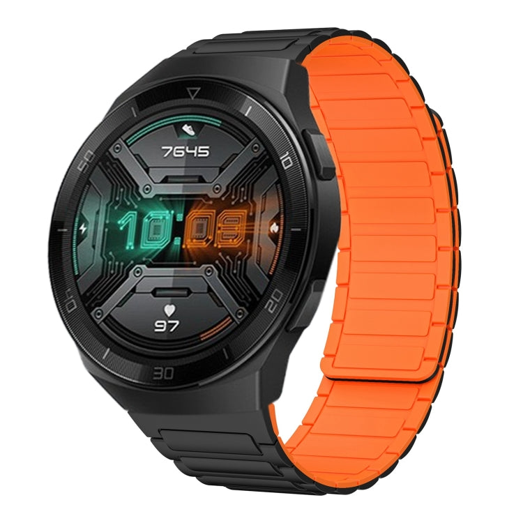 22mm I-shaped Magnetic Silicone Watch Band, For Huawei Watch GT 3 46mm, For Huawei Watch GT Runner, For Huawei Watch 3 Pro, For Huawei Watch 3, For Huawei Watch GT2 Pro, For Huawei Watch GT 2e, For Huawei Watch GT2 46mm, For Huawei Watch GT