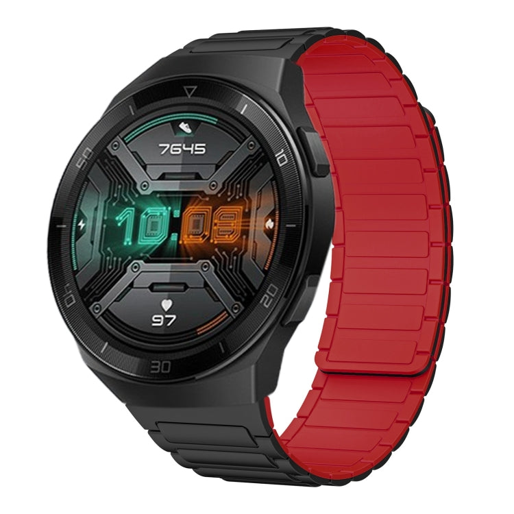 22mm I-shaped Magnetic Silicone Watch Band, For Huawei Watch GT 3 46mm, For Huawei Watch GT Runner, For Huawei Watch 3 Pro, For Huawei Watch 3, For Huawei Watch GT2 Pro, For Huawei Watch GT 2e, For Huawei Watch GT2 46mm, For Huawei Watch GT