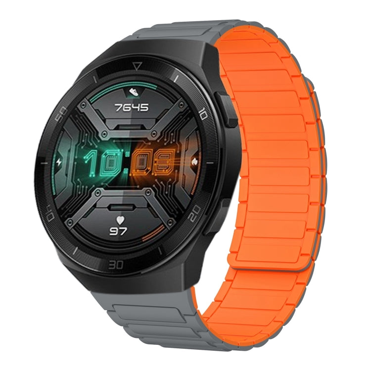 22mm I-shaped Magnetic Silicone Watch Band, For Huawei Watch GT 3 46mm, For Huawei Watch GT Runner, For Huawei Watch 3 Pro, For Huawei Watch 3, For Huawei Watch GT2 Pro, For Huawei Watch GT 2e, For Huawei Watch GT2 46mm, For Huawei Watch GT