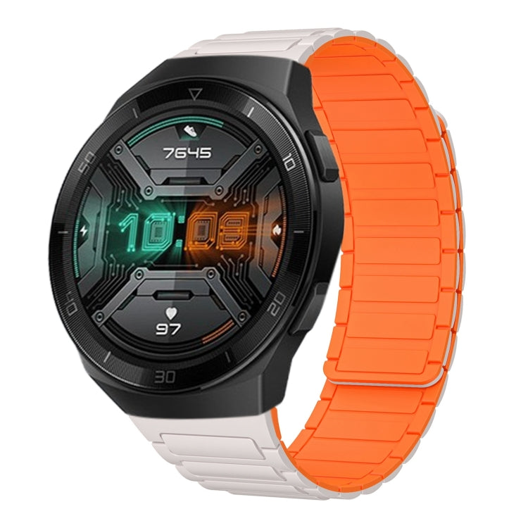 22mm I-shaped Magnetic Silicone Watch Band, For Huawei Watch GT 3 46mm, For Huawei Watch GT Runner, For Huawei Watch 3 Pro, For Huawei Watch 3, For Huawei Watch GT2 Pro, For Huawei Watch GT 2e, For Huawei Watch GT2 46mm, For Huawei Watch GT