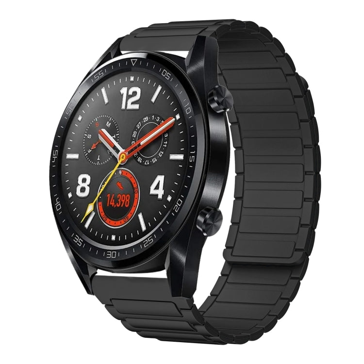 22mm I-shaped Magnetic Silicone Watch Band, For Huawei Watch GT 3 46mm, For Huawei Watch GT Runner, For Huawei Watch 3 Pro, For Huawei Watch 3, For Huawei Watch GT2 Pro, For Huawei Watch GT 2e, For Huawei Watch GT2 46mm, For Huawei Watch GT