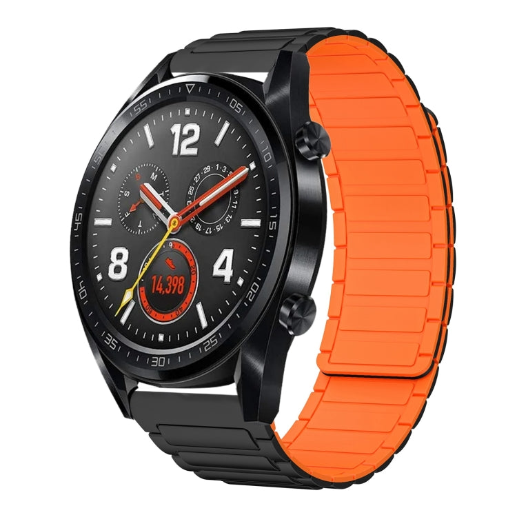 22mm I-shaped Magnetic Silicone Watch Band, For Huawei Watch GT 3 46mm, For Huawei Watch GT Runner, For Huawei Watch 3 Pro, For Huawei Watch 3, For Huawei Watch GT2 Pro, For Huawei Watch GT 2e, For Huawei Watch GT2 46mm, For Huawei Watch GT