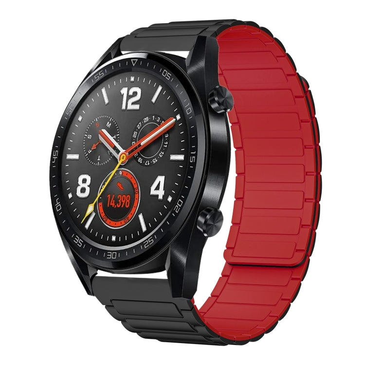 22mm I-shaped Magnetic Silicone Watch Band, For Huawei Watch GT 3 46mm, For Huawei Watch GT Runner, For Huawei Watch 3 Pro, For Huawei Watch 3, For Huawei Watch GT2 Pro, For Huawei Watch GT 2e, For Huawei Watch GT2 46mm, For Huawei Watch GT