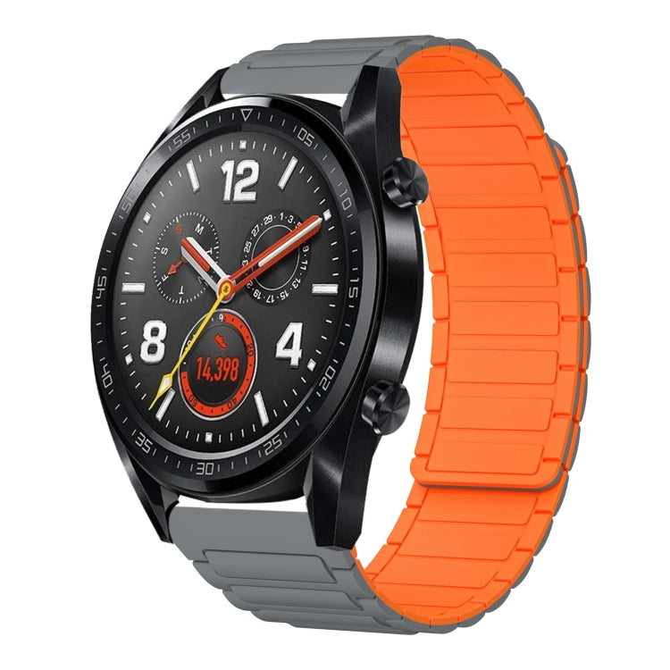 22mm I-shaped Magnetic Silicone Watch Band, For Huawei Watch GT 3 46mm, For Huawei Watch GT Runner, For Huawei Watch 3 Pro, For Huawei Watch 3, For Huawei Watch GT2 Pro, For Huawei Watch GT 2e, For Huawei Watch GT2 46mm, For Huawei Watch GT