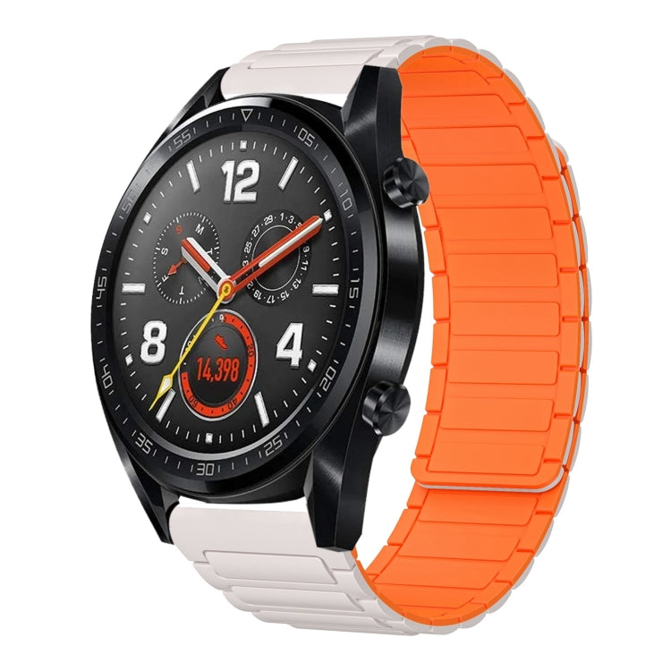 22mm I-shaped Magnetic Silicone Watch Band, For Huawei Watch GT 3 46mm, For Huawei Watch GT Runner, For Huawei Watch 3 Pro, For Huawei Watch 3, For Huawei Watch GT2 Pro, For Huawei Watch GT 2e, For Huawei Watch GT2 46mm, For Huawei Watch GT
