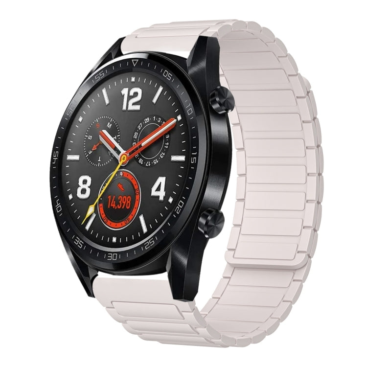 22mm I-shaped Magnetic Silicone Watch Band, For Huawei Watch GT 3 46mm, For Huawei Watch GT Runner, For Huawei Watch 3 Pro, For Huawei Watch 3, For Huawei Watch GT2 Pro, For Huawei Watch GT 2e, For Huawei Watch GT2 46mm, For Huawei Watch GT