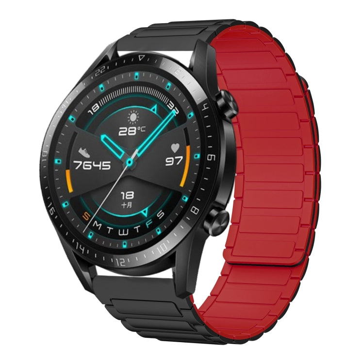 22mm I-shaped Magnetic Silicone Watch Band, For Huawei Watch GT 3 46mm, For Huawei Watch GT Runner, For Huawei Watch 3 Pro, For Huawei Watch 3, For Huawei Watch GT2 Pro, For Huawei Watch GT 2e, For Huawei Watch GT2 46mm, For Huawei Watch GT