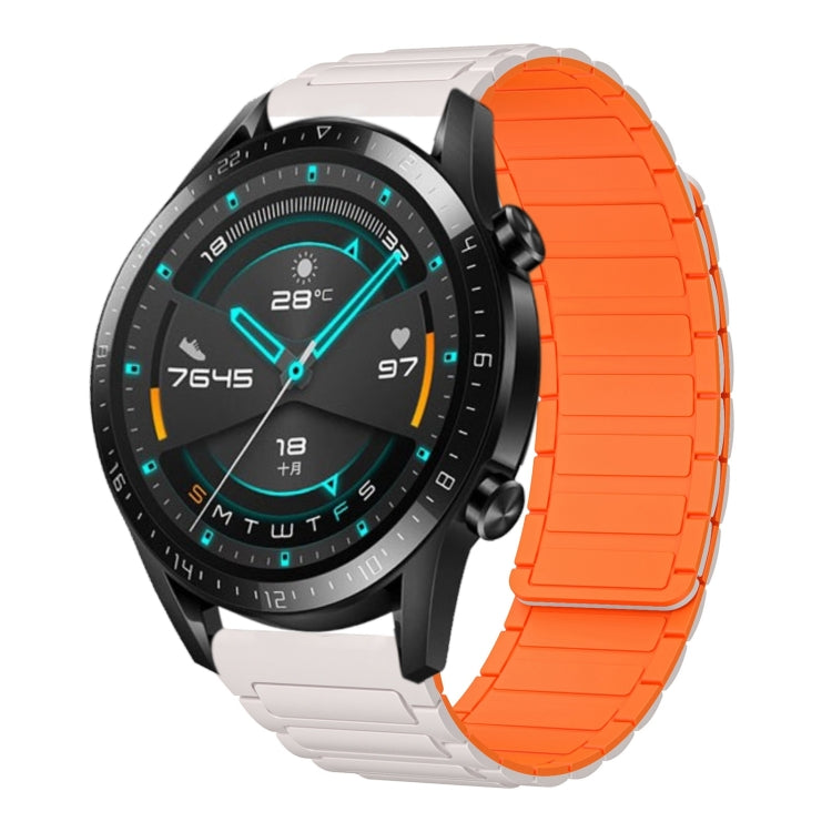 22mm I-shaped Magnetic Silicone Watch Band, For Huawei Watch GT 3 46mm, For Huawei Watch GT Runner, For Huawei Watch 3 Pro, For Huawei Watch 3, For Huawei Watch GT2 Pro, For Huawei Watch GT 2e, For Huawei Watch GT2 46mm, For Huawei Watch GT