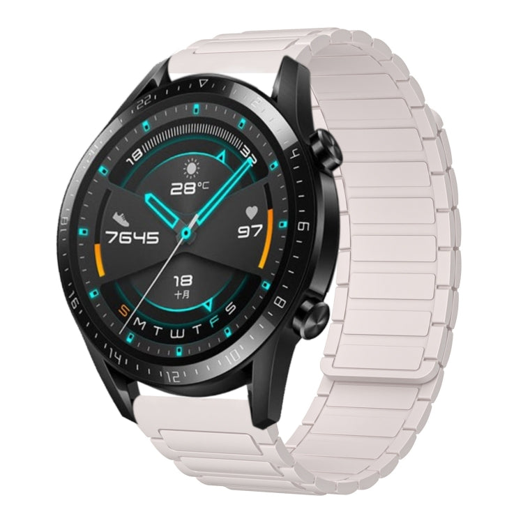 22mm I-shaped Magnetic Silicone Watch Band, For Huawei Watch GT 3 46mm, For Huawei Watch GT Runner, For Huawei Watch 3 Pro, For Huawei Watch 3, For Huawei Watch GT2 Pro, For Huawei Watch GT 2e, For Huawei Watch GT2 46mm, For Huawei Watch GT