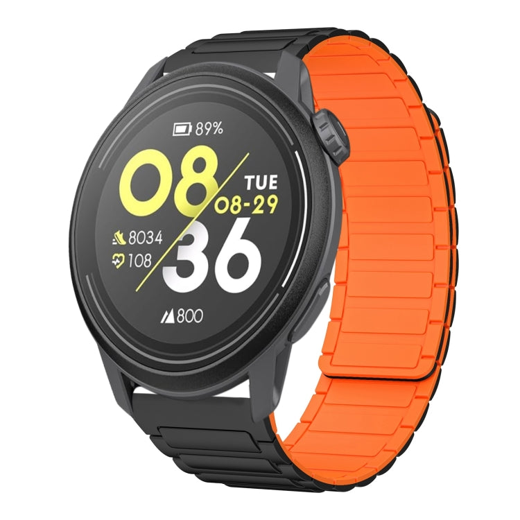 For COROS Pace 3 22mm I-shaped Magnetic Silicone Watch Band