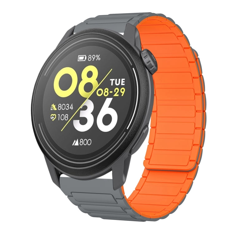 For COROS Pace 3 22mm I-shaped Magnetic Silicone Watch Band
