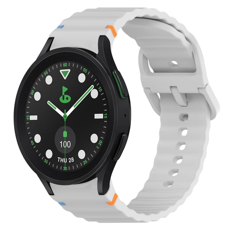 Wavy Grain Stitched Quick Release Silicone Watch Band, For Samsung Galaxy Watch 5 Golf Edition, For Samsung Galaxy Watch 5  44mm, For Samsung Galaxy Watch 5 Pro  45mm, For Samsung Galaxy Watch 5  40mm