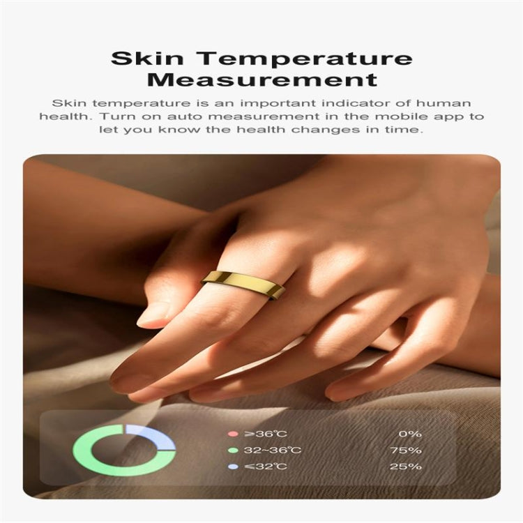 R09 SIZE 12 Smart Ring, Support Heart Rate / Blood Oxygen / Sleep Monitoring / Multiple Sports Modes
