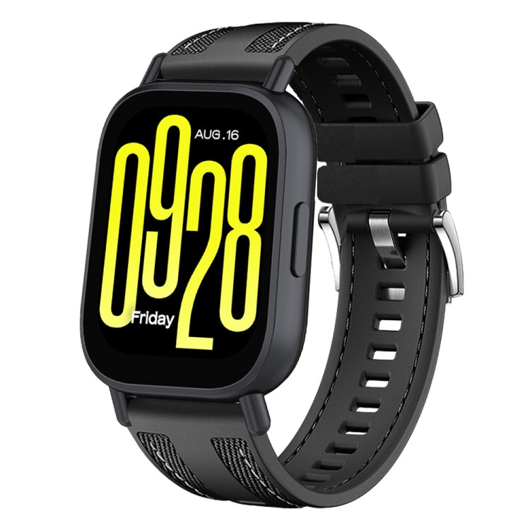 Push Connector 22mm Hybrid Nylon Silicone Watch Band, For Redmi Watch 5 Active / Watch 5 Lite