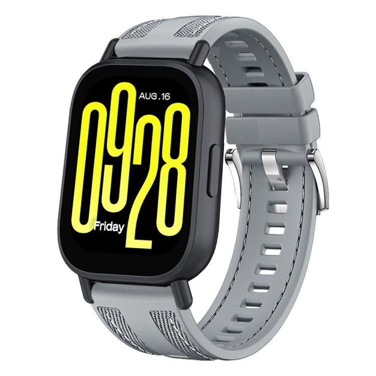 Push Connector 22mm Hybrid Nylon Silicone Watch Band, For Redmi Watch 5 Active / Watch 5 Lite
