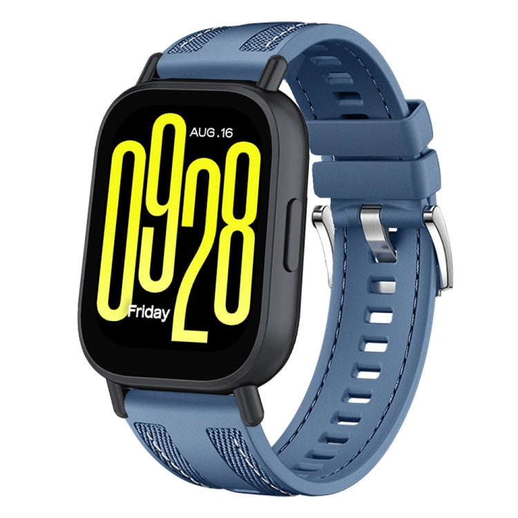 Push Connector 22mm Hybrid Nylon Silicone Watch Band, For Redmi Watch 5 Active / Watch 5 Lite