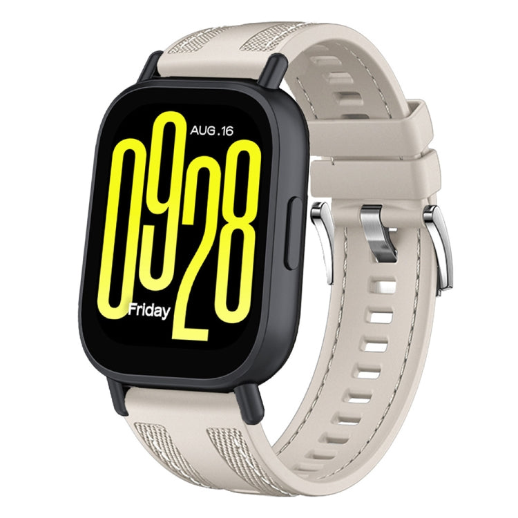 Push Connector 22mm Hybrid Nylon Silicone Watch Band, For Redmi Watch 5 Active / Watch 5 Lite