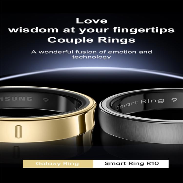 R10 SIZE 8 Smart Ring, Support Heart Rate / Blood Oxygen / Sleep / Multiple Sports Modes