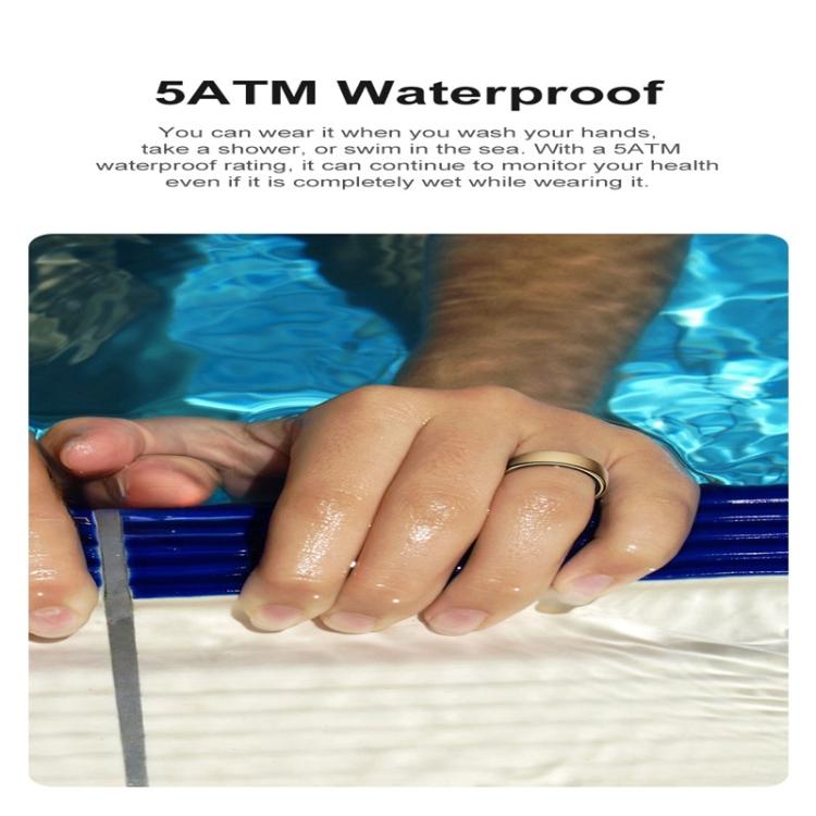 R10 SIZE 8 Smart Ring, Support Heart Rate / Blood Oxygen / Sleep / Multiple Sports Modes