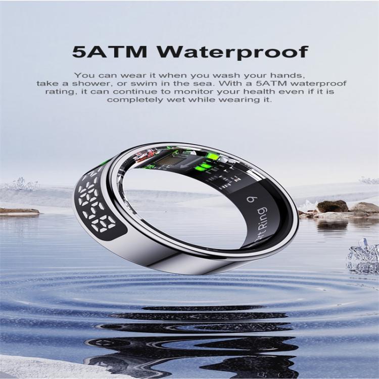 R11 SIZE 8 Smart Ring, Support Heart Rate / Blood Oxygen / Sleep / Multiple Sports Modes