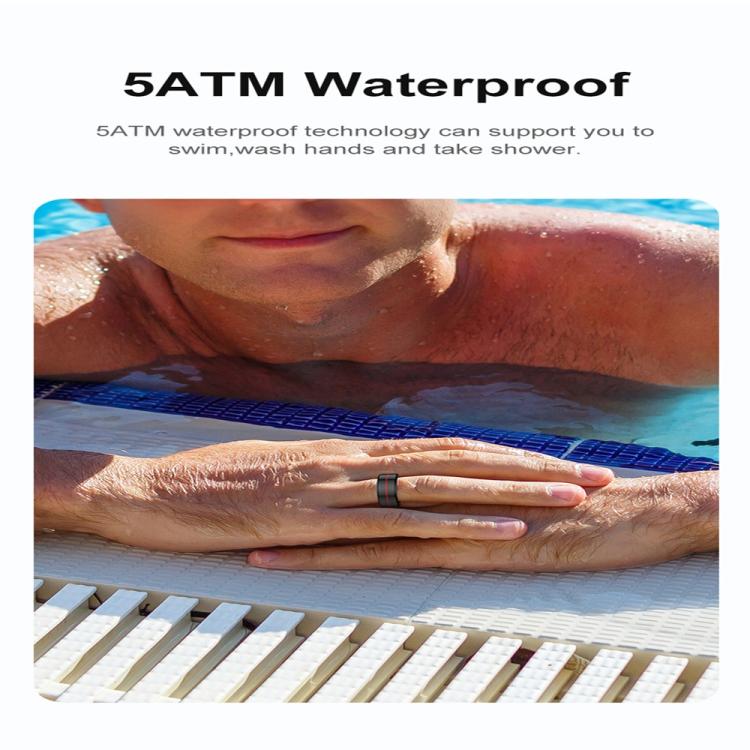 R04 SIZE 8 Smart Ring, Support Heart Rate / Blood Oxygen Monitoring / Sleep / Take Photos
