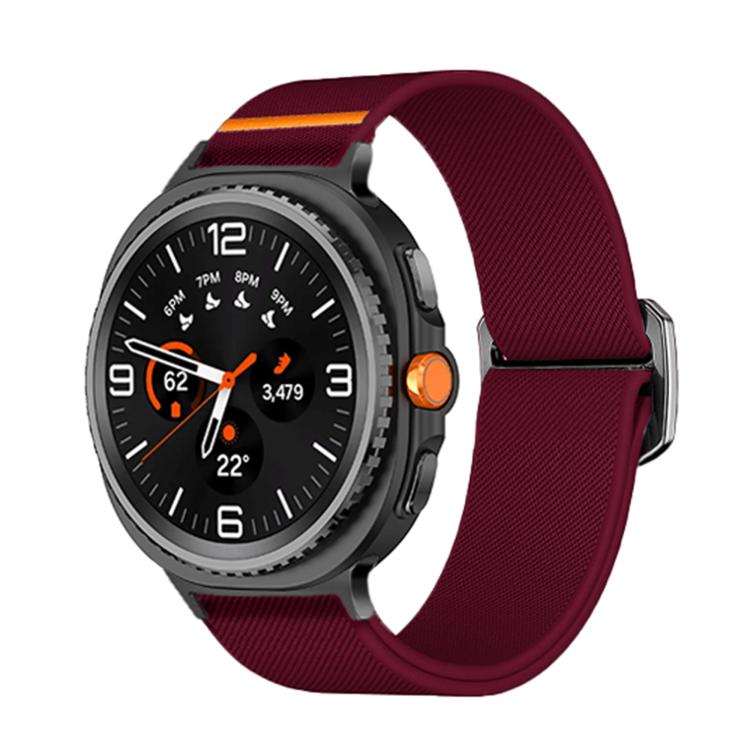 Bull Bead Buckle Elastic Nylon Watch Band, For Samsung Galaxy Watch8 / Watch8 Classic