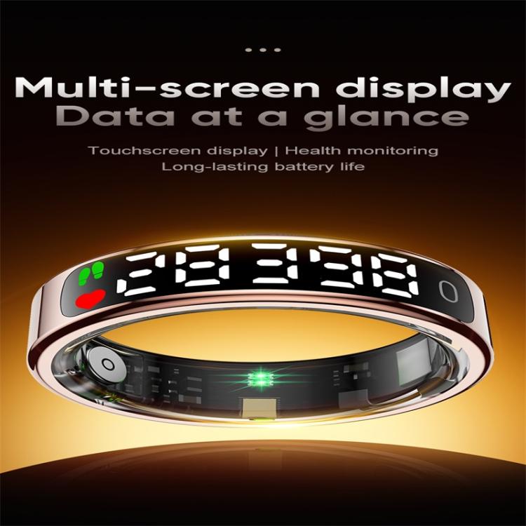 R13 SIZE 9 Smart Ring, Support Heart Rate / Blood Oxygen / Sleep Monitoring / Motion Sensing Game