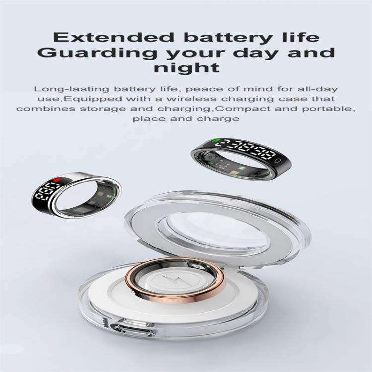 R13 SIZE 9 Smart Ring, Support Heart Rate / Blood Oxygen / Sleep Monitoring / Motion Sensing Game