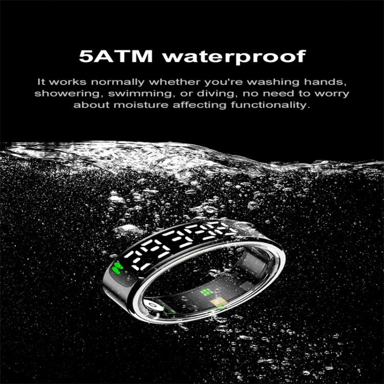 R13 SIZE 9 Smart Ring, Support Heart Rate / Blood Oxygen / Sleep Monitoring / Motion Sensing Game