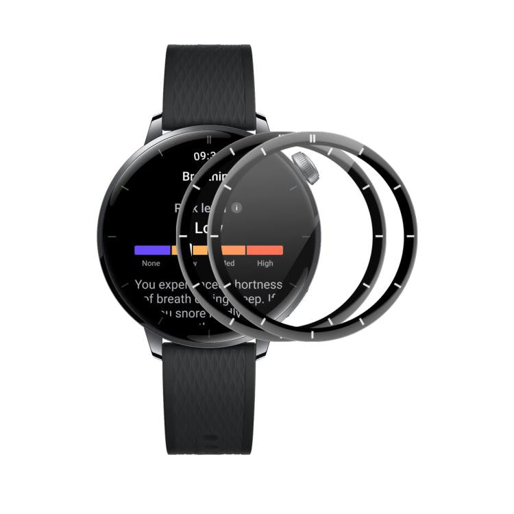 2pcs ENKAY 3D Full Coverage Soft PC Edge PMMA HD Screen Protector Film, For OnePlus Watch 3 43mm, For OnePlus Watch 3 46mm