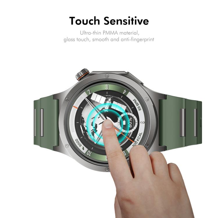 2pcs ENKAY 3D Full Coverage Soft PC Edge PMMA HD Screen Protector Film, For OnePlus Watch 4, For OnePlus Watch 3 43mm, For OnePlus Watch 3 46mm