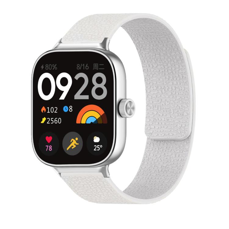 Lychee Texture Soft Magnetic Silicone Watch Band, For Xiaomi Band 10 Pro / 9 Pro / 8 Pro