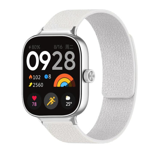 Lychee Texture Soft Magnetic Silicone Watch Band, For Xiaomi Band 10 Pro / 9 Pro / 8 Pro