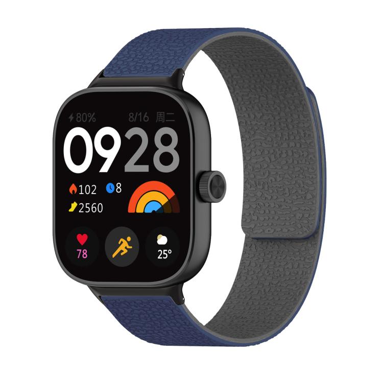 Lychee Texture Soft Magnetic Silicone Watch Band, For Xiaomi Band 10 Pro / 9 Pro / 8 Pro
